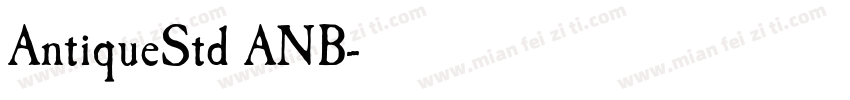 AntiqueStd ANB字体转换